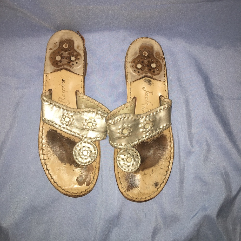 Very worn jack roger sandals size 6 1/2